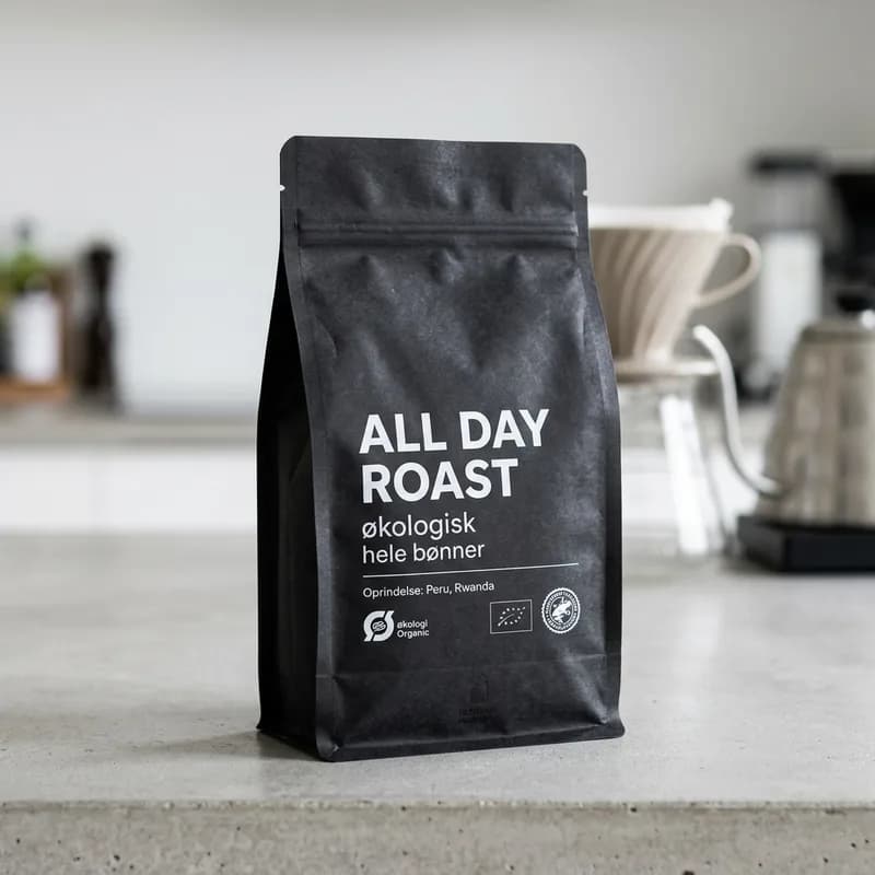 All Day Roast, økologisk, hele bønner