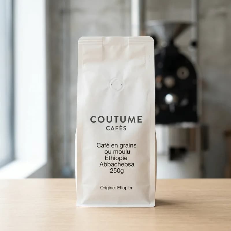 Café en grains ou moulu Éthiopie Abbachebsa 250g