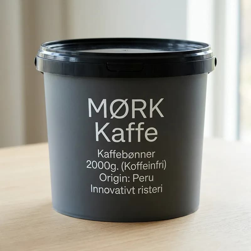 Kaffebønner 2000g. (Koffeinfri)
